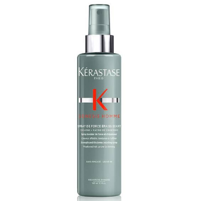 Спрей-бустер для укрепления и уплотнения ослабленных тонких волос мужчин Kerastase Genesis Homme